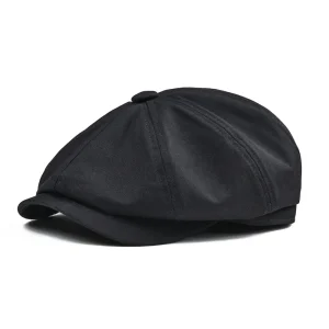 Retro Cotton Newsboy Cap