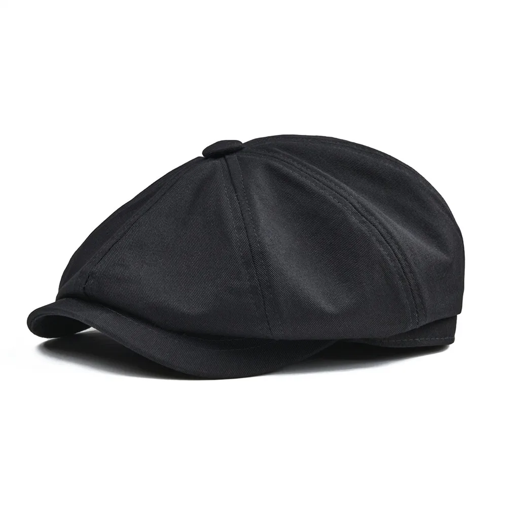 Retro Cotton Newsboy Cap