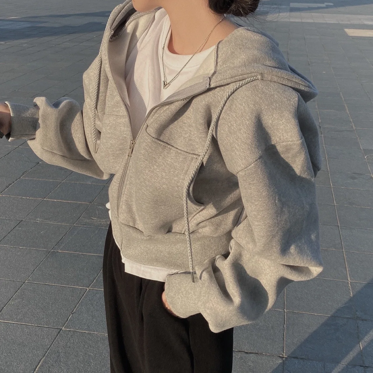 Casual Y2K Zip Up Hoodie for Women - Image 22