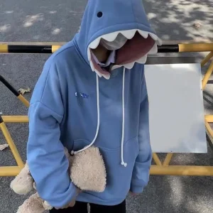 Autumn New Shark Patchwork Hoodies