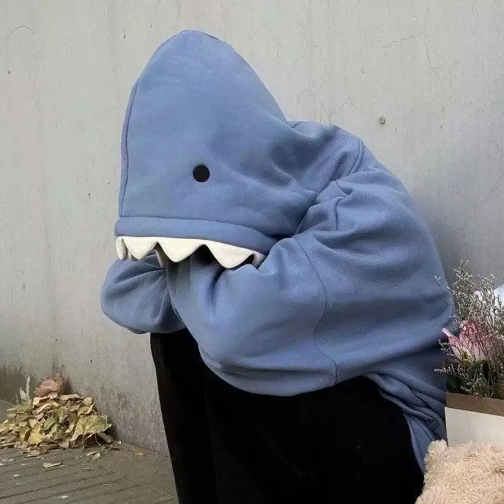 Autumn New Shark Patchwork Hoodies - Image 5