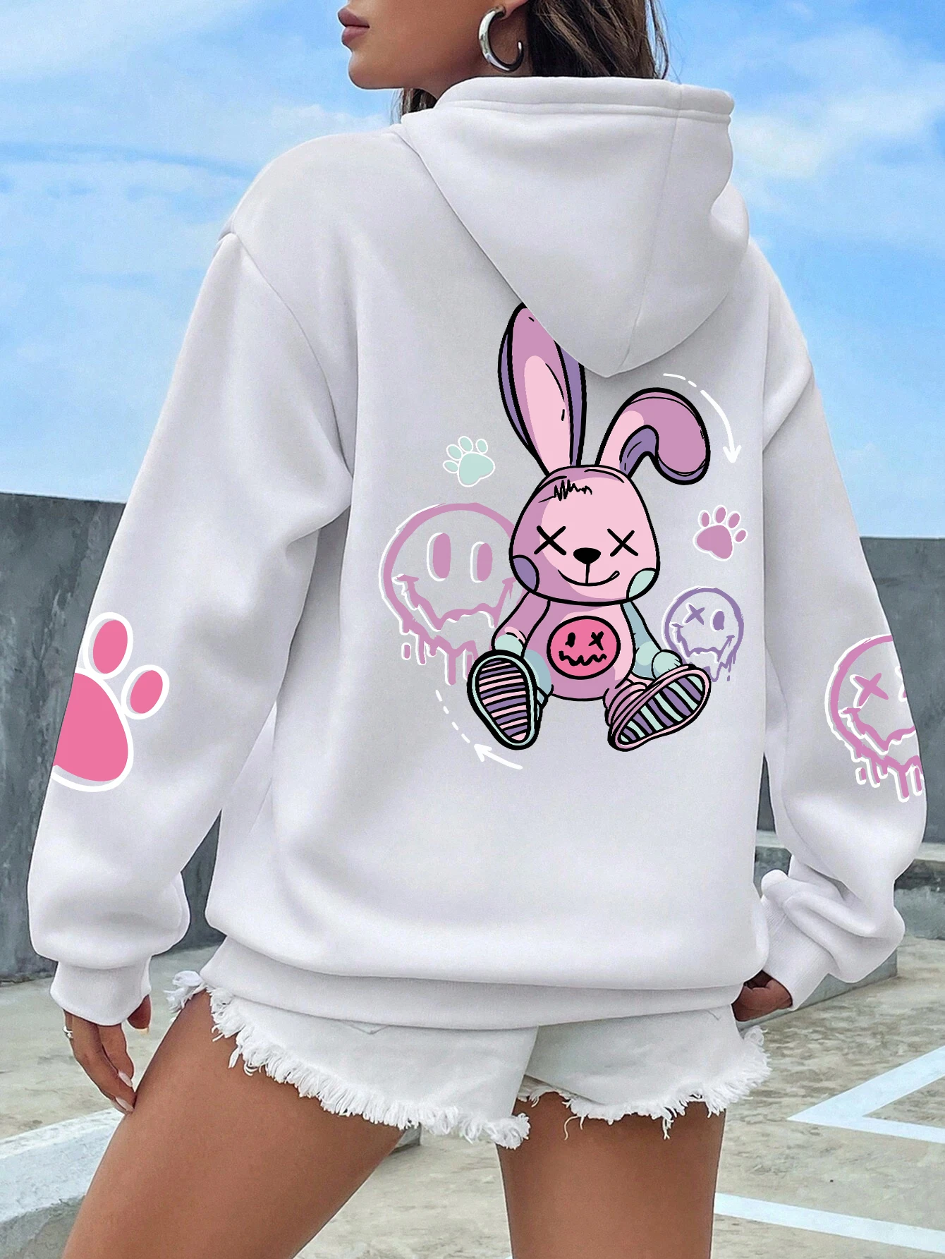 Hip Hop Oversized Hoodie for Women - Image 11