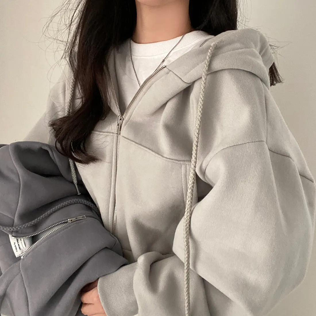 Casual Y2K Zip Up Hoodie for Women - Image 28