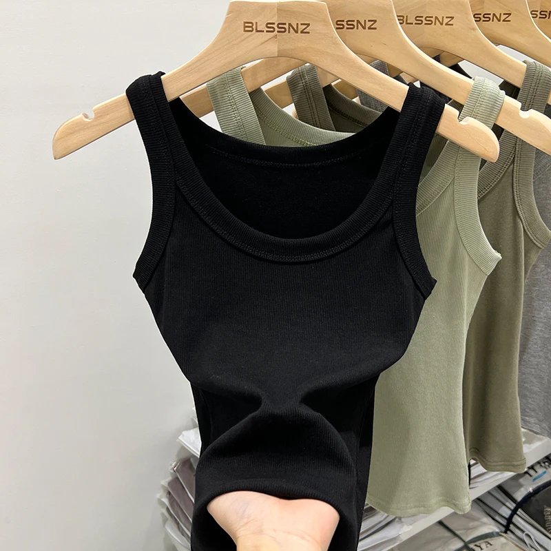 Women’s Solid Ribbed Tank Top - Image 9