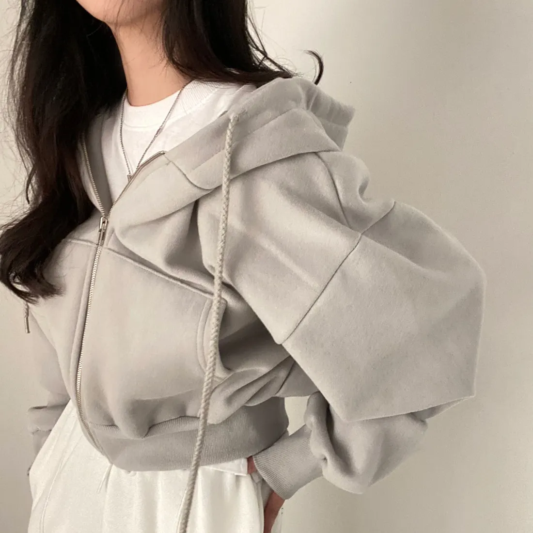 Casual Y2K Zip Up Hoodie for Women - Image 4