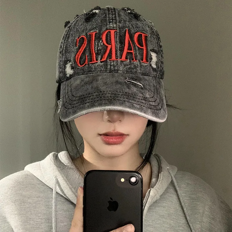 Paris Washed Cotton Cap - Image 2