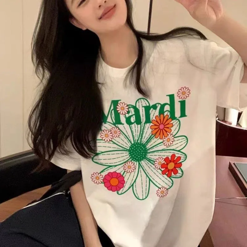 Elegant 3D Flower T-Shirt